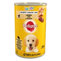 Pedigree Junior met kip natvoer voor honden - 9,6 kg