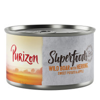 Purizon Superfoods Everzwijn met Haring, Zoete Aardappel en Appel natvoer voor honden - 1,68 kg