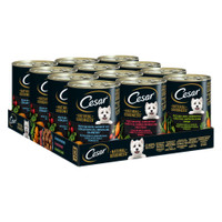Cesar Natural Goodness Mix 3 soorten natvoer voor volwassen honden - 19,2 kg