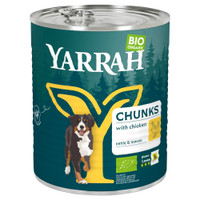 Yarrah Biologisch natvoer voor honden, stukjes kip met brandnetel & tomaten in saus - 9,84 kg