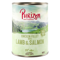 Purizon Adult kipfilet met zalm & lam natvoer voor katten - 4,8 kg