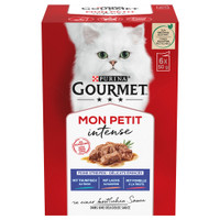 Gourmet Mon Petit Intense Tonijn, Zalm & Forel natvoer voor volwassen katten - 1,2 kg