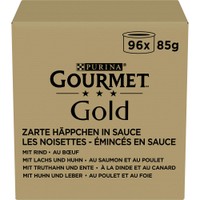 Gourmet Gold Zachte Hapjes in Saus natvoer voor katten - 8,16 kg