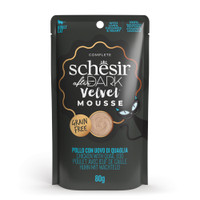 Schesir After Dark Fluwelen Mousse kip met kwartelei natvoer voor volwassen katten - 960 gram