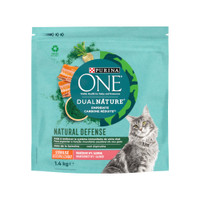 Purina One Dual Nature Sterilized Zalm met spirulina kattenbrokken voor volwassen - 4,2 kg