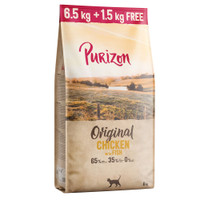 8kg Purizon graanvrij droog kattenvoer voor volwassen katten, kip met vis - 6,5kg + 1,5kg gratis!