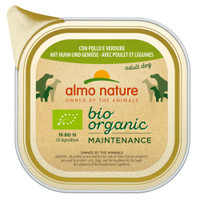 6x100g Almo Nature BioOrganic Maintenance kip & groente hondenvoer