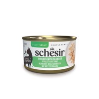 Schesir Complements kip met zeebaars in gelei natvoer voor volwassen katten - 840 gram