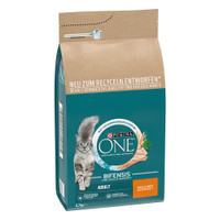 2x5,7kg Volwassen Kip & Volkoren Granen Purina ONE Kattenvoer