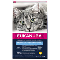Eukanuba Life Care Sterilised/Weight Control volwassen kattenbrokken - 20 kg