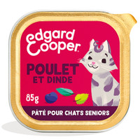 Edgar & Cooper Senior Graanvrij kip & kalkoen natvoer voor katten - 1,02 kg