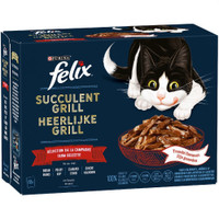 Felix Heerlijke Reepjes Farm Selectie Smaakvariatie van het Land natvoer voor katten - 960 gram