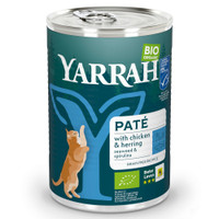 Yarrah biologische vispaté natvoer voor katten - 400 gram