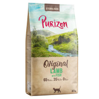 Purizon Original Sterilised adult graanvrije kattenbrokken met lam en vis - 13 kg