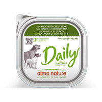 Almo Nature Daily met kalkoen en courgette natvoer voor volwassen honden - 2,7 kg
