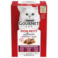 Gourmet Mon Petit Intense rund & kip natvoer voor volwassen katten - 1,2 kg