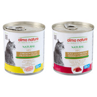 Almo Nature HFC Natural mixpakket kipfilet, tonijn & kip natvoer voor katten - 6,72 kg