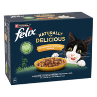 Felix Original Gevogelte Selectie natvoer voor volwassen katten - 800 gram