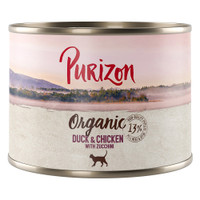 Purizon Organic eend en kip met courgette natvoer voor katten - 1,2 kg
