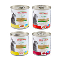 Almo Nature HFC Natural Kip & Zalm, Kip & Garnalen, Tonijn & Kip, Kipfilet natvoer voor katten - 6,72 kg