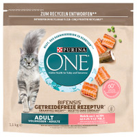 Purina One Graanvrij Zalm volwassen kattenbrokken - 3,3 kg