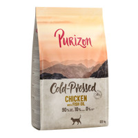 Purizon Cold Pressed kip met visolie kattenbrokken voor volwassen katten - 5 kg