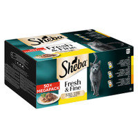Sheba Sauce Collections Fresh kip, gevogelte en kalkoen in saus natvoer voor katten - 2,5 kg