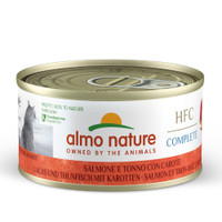 Almo Nature HFC Complete zalm en tonijn met wortel natvoer voor volwassen katten - 1,68 kg