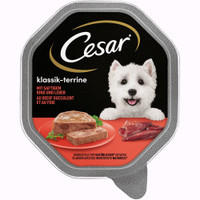 Cesar Senior 10+ rund & lever natvoer voor honden - 4,2 kg