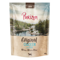 Purizon Large Adult Kip & Vis graanvrije kattenbrokken - 400 gram