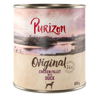 Purizon Original Adult kipfilet met eend, wortelen en bramen natvoer voor honden - 4,8 kg