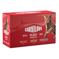Carnilove Large Breed Cat mixpakket natvoer in gelei voor katten - 4,08 kg