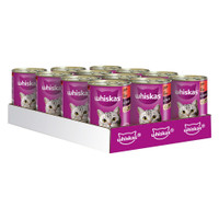 Whiskas 1+ Classic Selectie Rund & Lever natvoer voor katten in saus - 9,6 kg