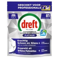 Dreft Platinum Regular All-in One - 81 vaatwastabletten