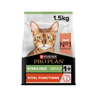 Purina Pro Plan Light/gesteriliseerd zalm kattenbrokken voor volwassen katten - 1,5 kg