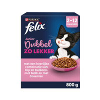 Felix Elke Dag Feest Dubbel Zo Lekker Junior kattenbrokken - 800 gram