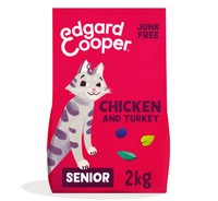 Edgard & Cooper Senior Graanvrij Kip & Kalkoen kattenbrokken - 2 kg