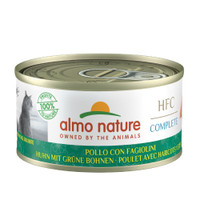 Almo Nature HFC Complete kip met groene bonen natvoer voor volwassen katten - 420 gram