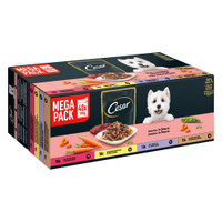 Cesar Cuisine maaltijdzakjes natvoer in saus voor honden - 8 kg