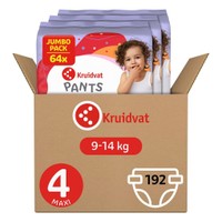 Kruidvat Pants Maxi Maat 4 Luierbroekjes Volumedoos - 192 stuks