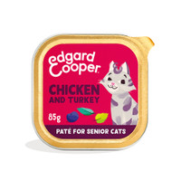 Edgard & Cooper Paté Senior kip & kalkoen natvoer voor katten - 85 gram