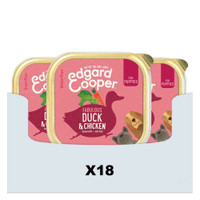 Edgard & Cooper vers vlees puppy natvoer voor honden eend & kip - 5,4 kg