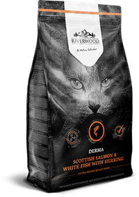 Riverwood Derma Schotse zalm, witte vis met haring kattenbrokken - 2 kg