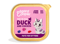 Edgar & Cooper Kitten Paté eend & kip natvoer voor katten - 85 gram