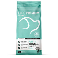 Euro-Premium Puppy Medium kip & rijst hondenbrokken - 12 kg