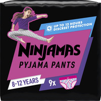 Pampers Ninjamas nachtluiers meisjes 8-12 jaar - 9 stuks