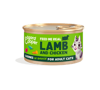 Edgar & Cooper filets en stukjes lam & kip natvoer voor volwassen katten - 85 gram