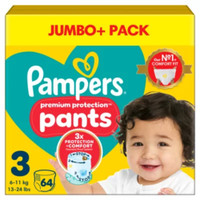 Pampers Premium Protection luierbroekjes maat 3 - 64 stuks
