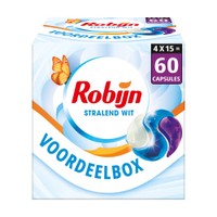 Robijn Classics 3-in-1 Stralend wit wascapsules - 60 wasbeurten