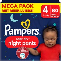 Pampers Baby Dry Night Pants luierbroekjes maat 4 - 80 stuks